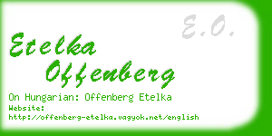 etelka offenberg business card